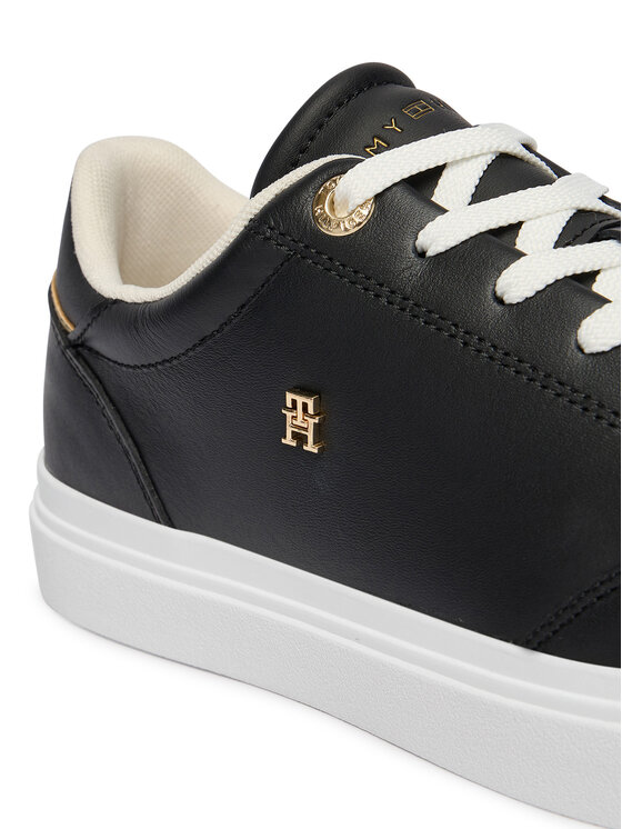 Tommy Hilfiger Tommy Hilfiger Laisvalaikio batai Th Chic Cupsole FW0FW09106 Juoda