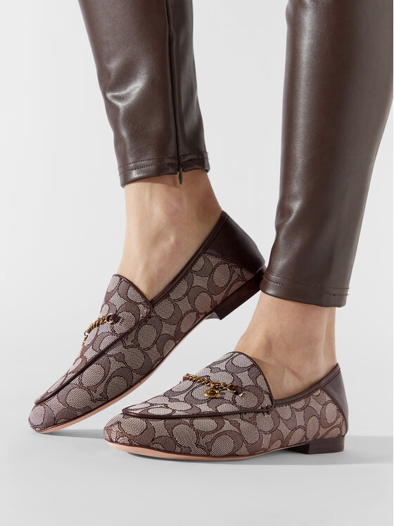 Coach Coach Loaferice Hanna Textured Jacq CC888 Smeđa