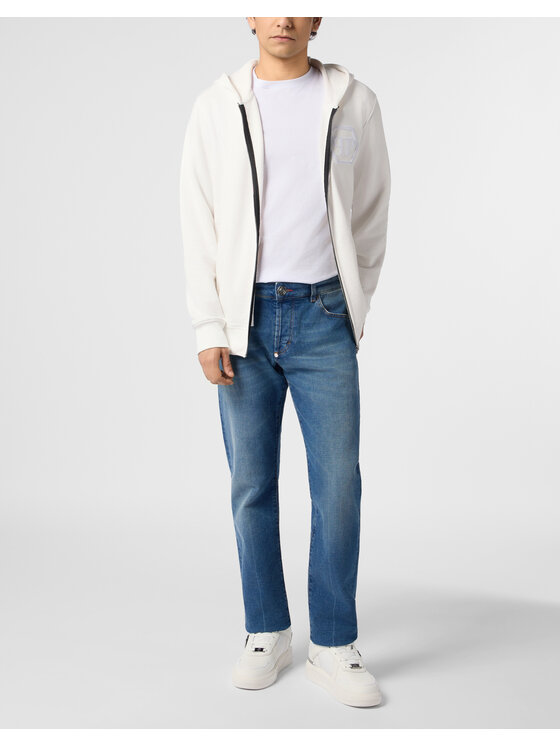 PHILIPP PLEIN PHILIPP PLEIN Felpa 31312 Bianco Athletic Fit