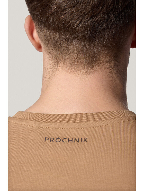 Próchnik Próchnik T-Shirt PM6 TS073125000006 Beżowy Regular Fit