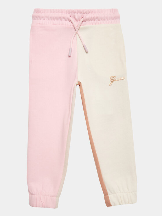 Guess Pantaloni din material K3YQ12 KA6R3 Colorat Relaxed Fit