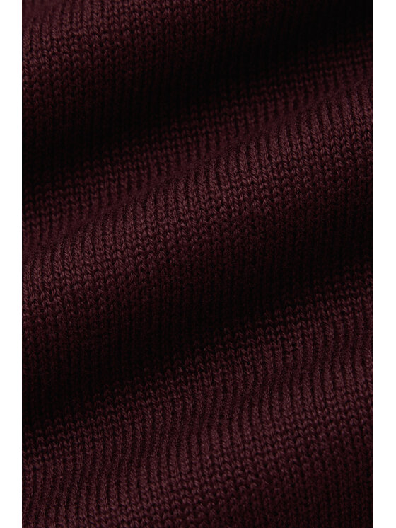Lancerto Lancerto Sweter Sindre SW073225000059 Bordowy Regular Fit