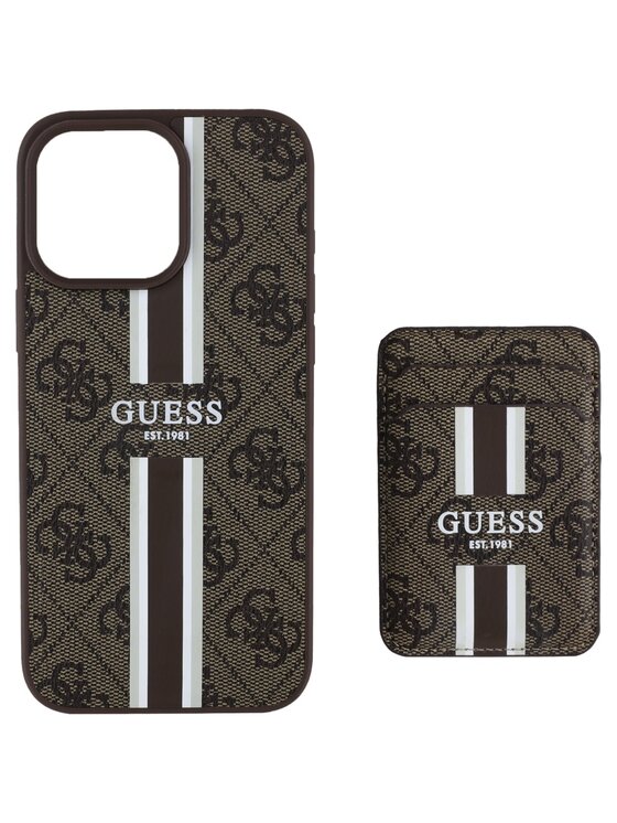 Guess Guess Etui na telefon Apple iPhone 16 Pro Max Brązowy