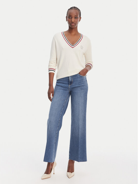 Liu Jo Sport Liu Jo Sport Pullover TA6068 MS49I Weiß Regular Fit