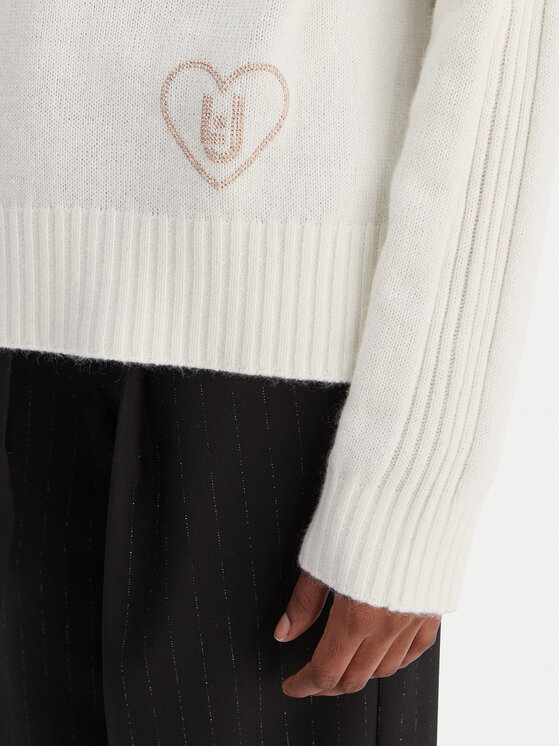 Liu Jo Liu Jo Pullover MF5444 MS76L Écru Regular Fit