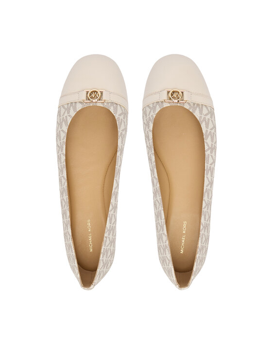 MICHAEL Michael Kors MICHAEL Michael Kors Balerina Mandy Flat 40F5MAFP1L Ekru