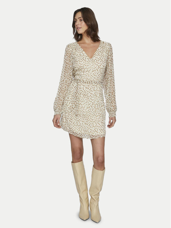 Vila Vila Sommerkleid Falia 14092010 Beige Regular Fit