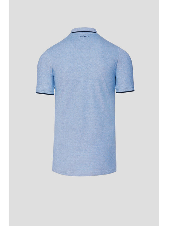 Lancerto Lancerto Polo Borin PO073125000011 Niebieski Regular Fit