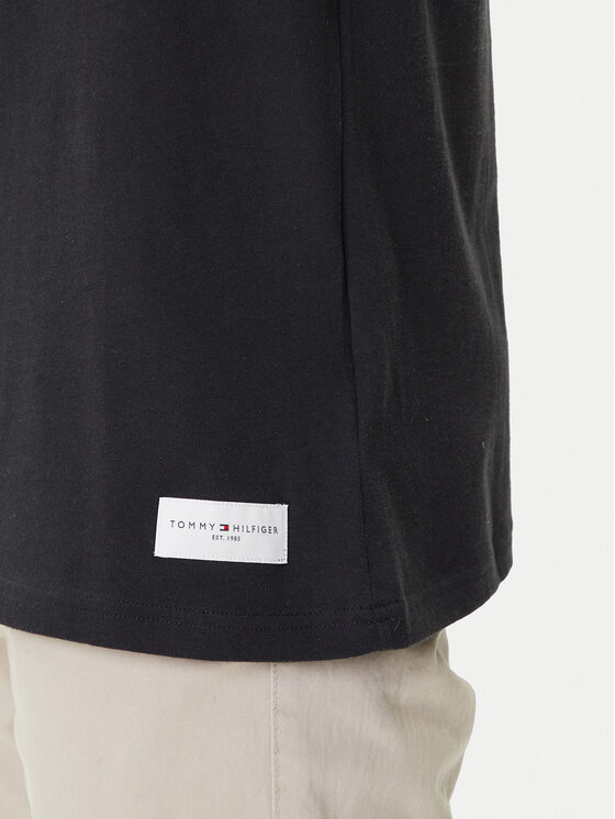 Tommy Hilfiger Tommy Hilfiger T-särk Logo UM0UM03005 Must Regular Fit
