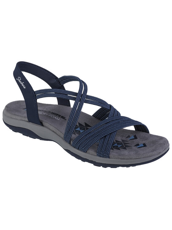 Skechers Skechers Sandały Reggae Slim - Turn It Up Granatowy