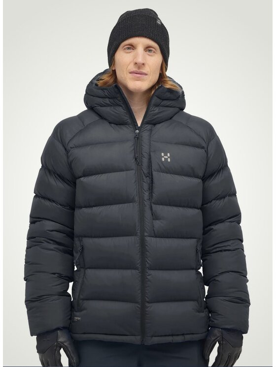 Haglöfs Haglöfs Kurtka puchowa Rosson Down Hood Men Czarny Regular Fit