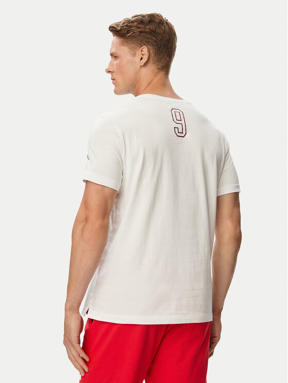 Beverly Hills Polo Club Beverly Hills Polo Club T-Shirt F-SS26M-TS0005 POL Biały Regular Fit