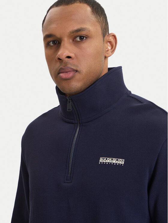 Napapijri Napapijri Mikina B-Small Box Hz NP0A88TO Tmavomodrá Relaxed Fit