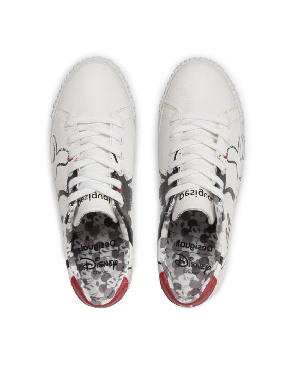 Desigual Desigual Sneakersy Street Mickey 22SSKP24 Biały