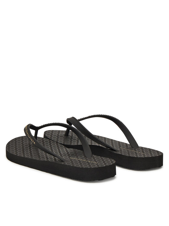 Tommy Hilfiger Tommy Hilfiger Σαγιονάρες Hilfiger Strap Beach Sandal FW0FW08736 Μαύρο