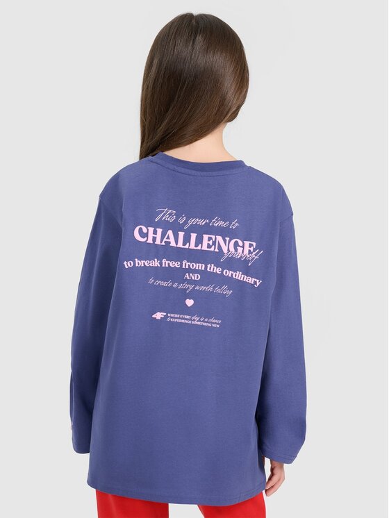 4F 4F Longsleeve 4FJRAW25TLONF589-33S Blu Oversize