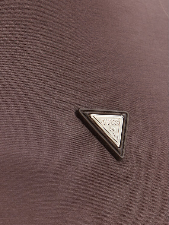 Guess Guess Džemperis ar kapuci V4YQ05 KCAY2 Brūns Regular Fit