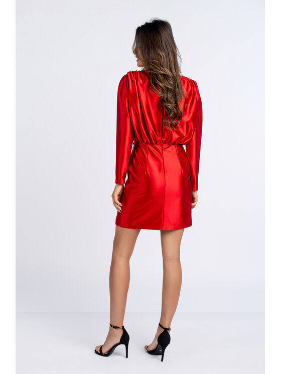Salme Salme Sukienka elegancka Drea Czerwony Regular Fit