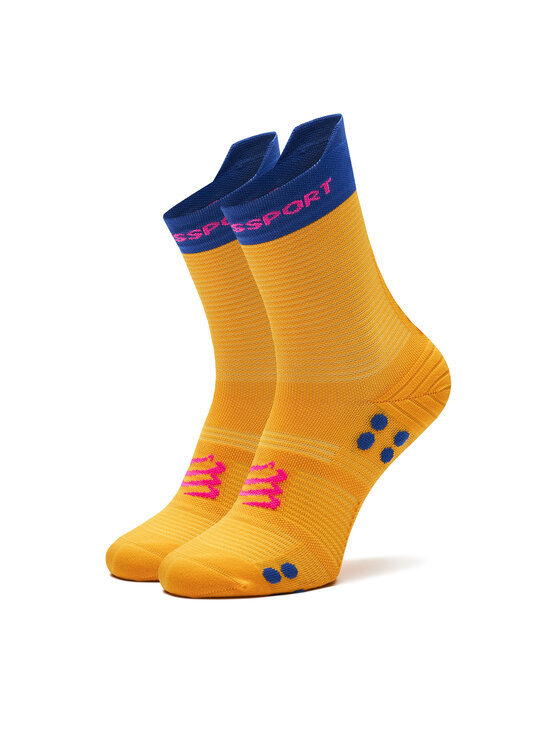 Compressport Visoke Unisex čarape Pro Racing V4.0 Run High XU00046B Žuta