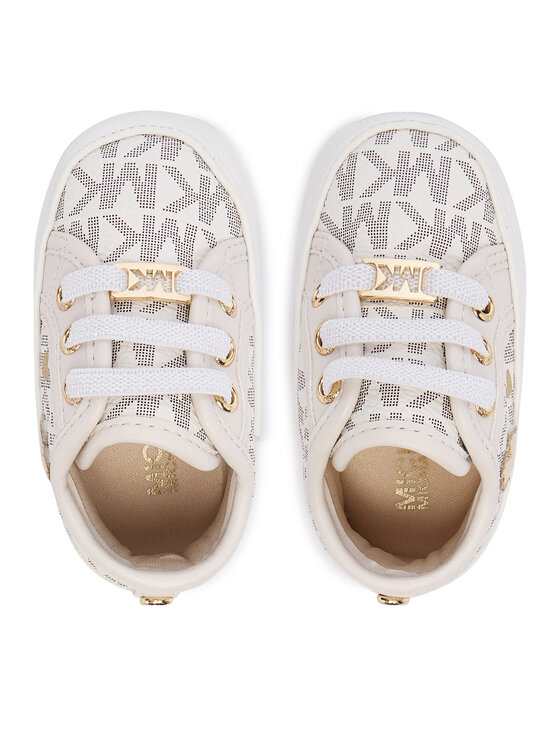 MICHAEL Michael Kors MICHAEL Michael Kors Sneakersy Baby Brittania Hearts MK04984256 Bílá