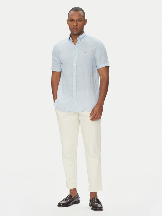Tommy Hilfiger Tommy Hilfiger Hemd MW0MW35207 Himmelblau Regular Fit
