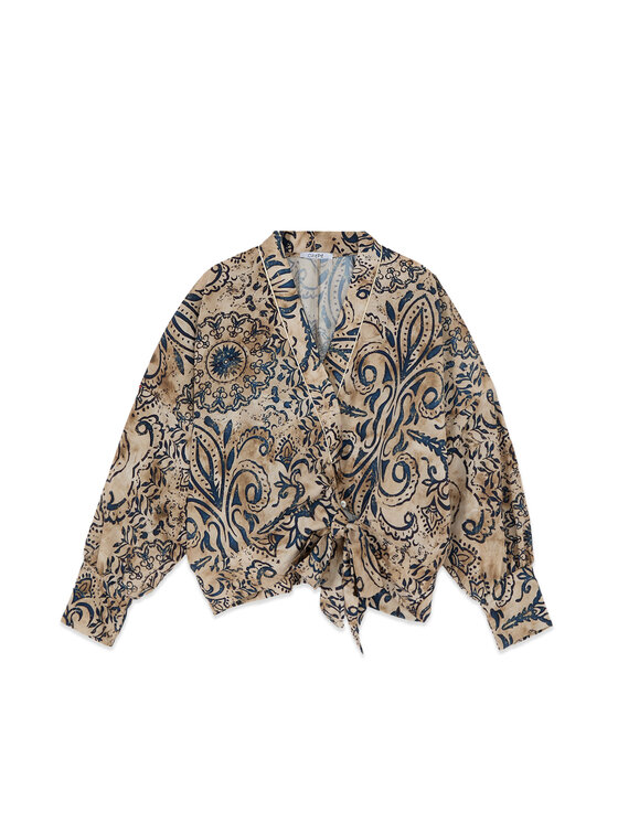 Oltre Oltre Blusa 5085J000923N0R2 Crema Regular Fit