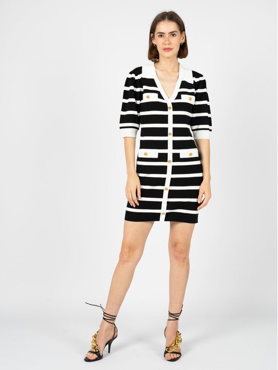 Silvian Heach Silvian Heach Každodenní šaty GPP23246VE Černá Slim Fit
