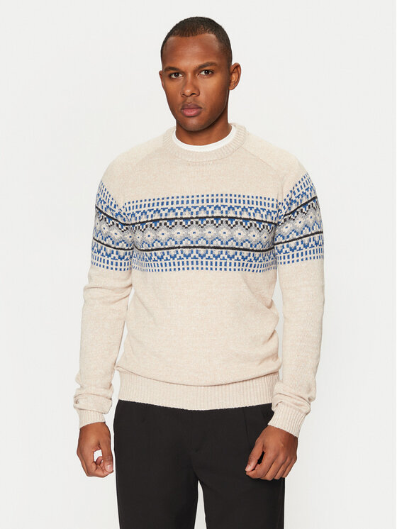 Brave Soul Brave Soul Pullover MK-517ERICKSON Écru Regular Fit
