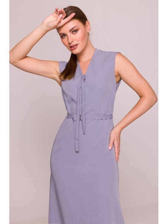 Stylove Stylove Sukienka codzienna S410 Szary A-Line Fit