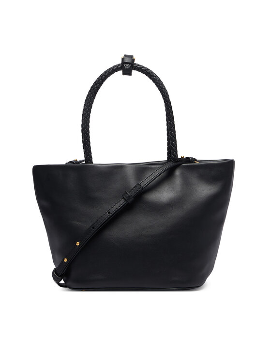 Tommy Hilfiger Tommy Hilfiger Borsetta Th Marina Bucket Leather AW0AW18739 Nero