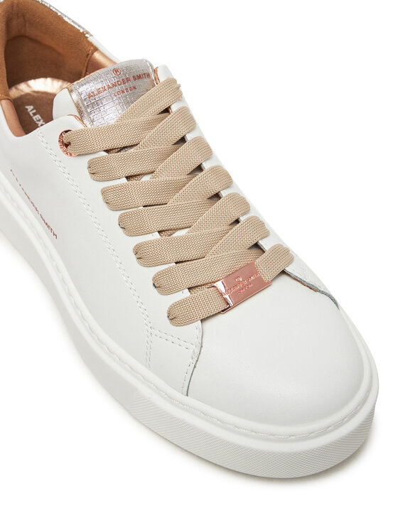 Alexander Smith Alexander Smith Sneakersy London ALBBLDW Biela