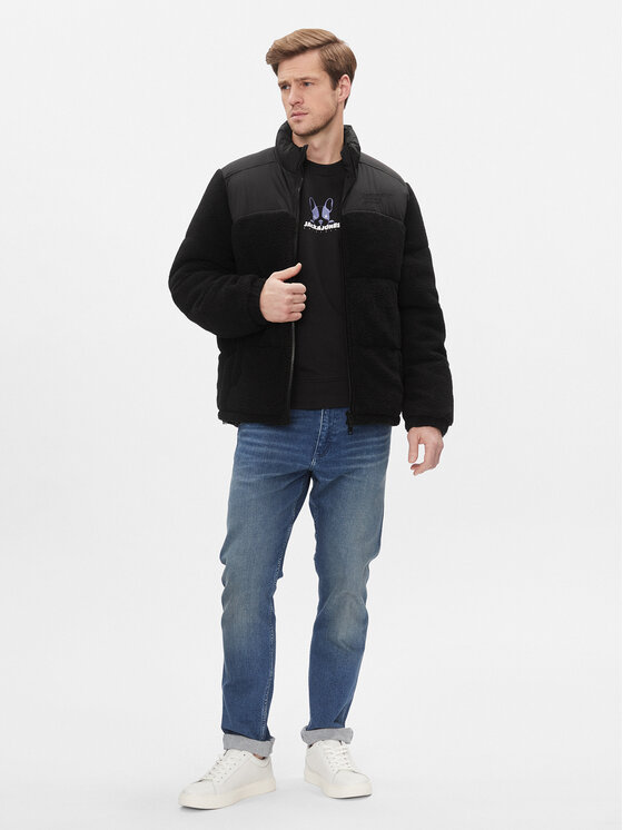 Jack&Jones Jack&Jones Μπουφάν χειμωνιάτικο Cozy 12246685 Μαύρο Regular Fit