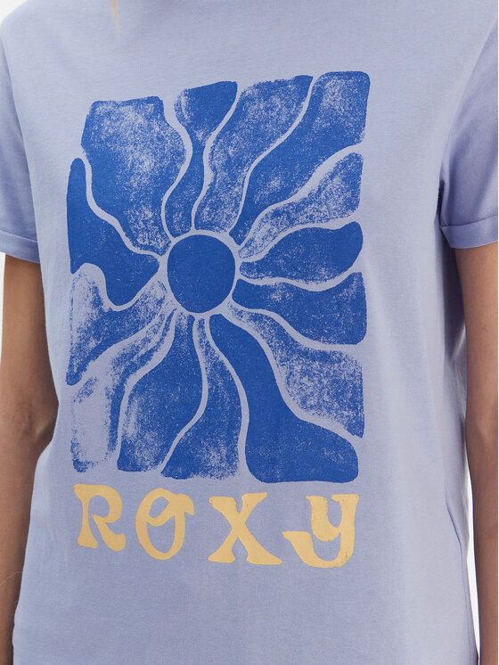 Roxy Roxy T-Shirt ERJZT05911 Fioletowy Regular Fit