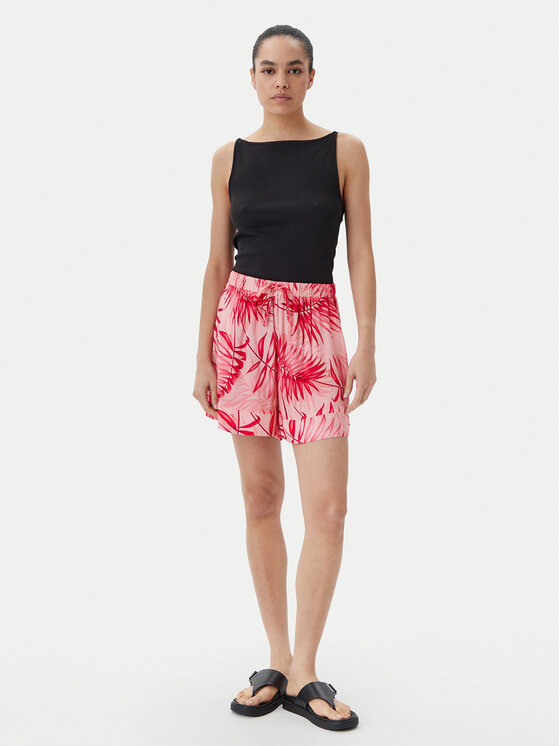 Liu Jo Beachwear Liu Jo Beachwear Шорти от плат VA5126 T2961 Розов Relaxed Fit