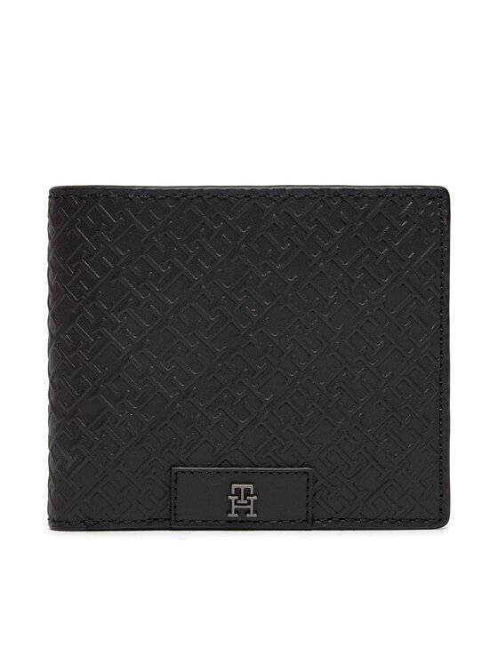 Tommy Hilfiger Tommy Hilfiger Große Herren Geldbörse Th Monogram Cc And Coin AM0AM12174 Schwarz