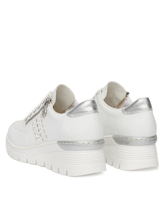 Rieker Rieker Sneakersy N8321-80 Biały