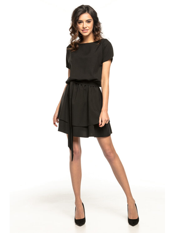 Tessita Tessita Sukienka koktajlowa T268 Czarny A-Line Fit