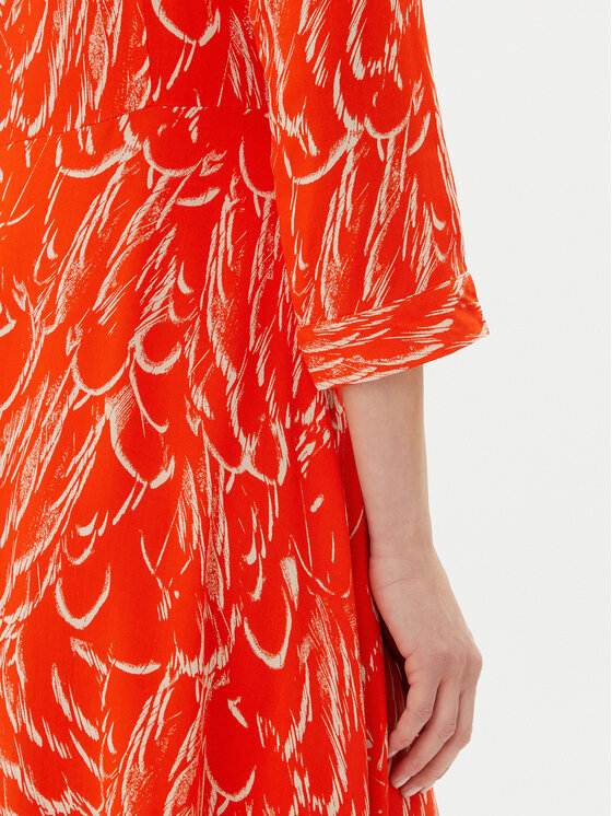 YAS YAS Košilové šaty Savanna 26022663 Oranžová Loose Fit