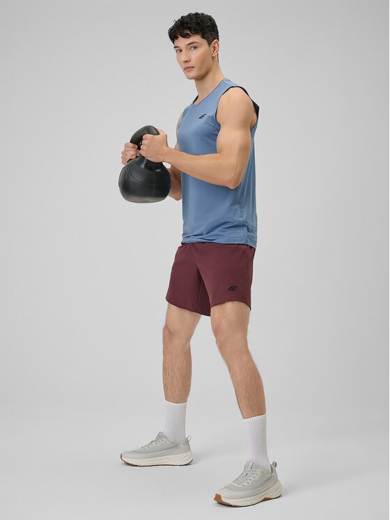 4F 4F Pantaloncini sportivi 4FRSS26TFSHM1662-60S Rosso Regular Fit
