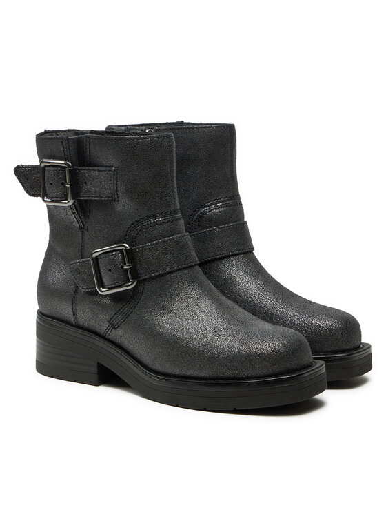 Clarks Clarks Botki Rebelle Buckle 26178889 Srebrny
