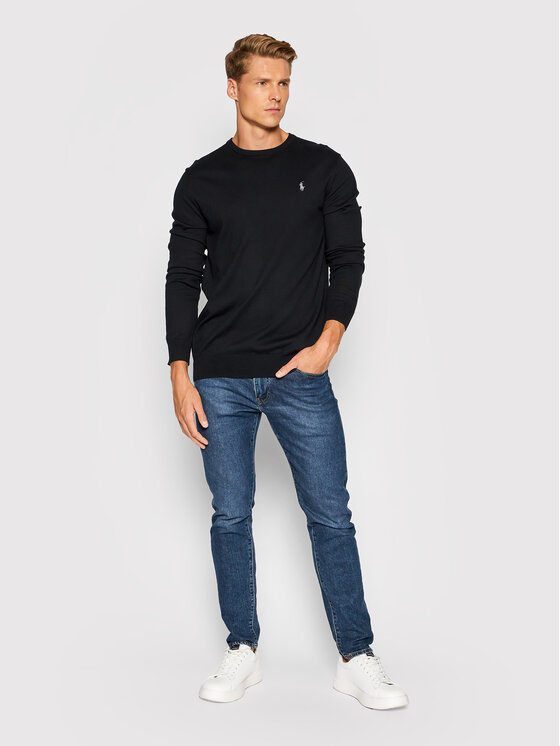 Polo Ralph Lauren Polo Ralph Lauren Πουλόβερ Ls 710684957008 Μαύρο Slim Fit