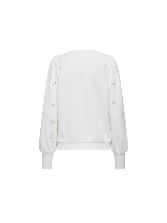 ONLY ONLY Felpa 15315687-CLO Bianco Regular Fit