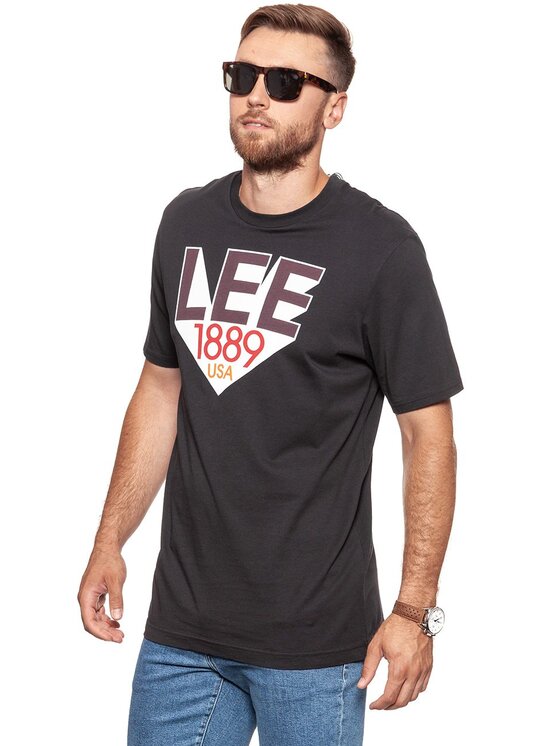 Lee Lee T-shirt RETRO LEE T Nero Regular Fit