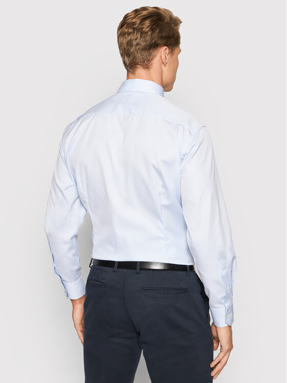 Eton Eton Košile 100002420 Modrá Contemporary Fit