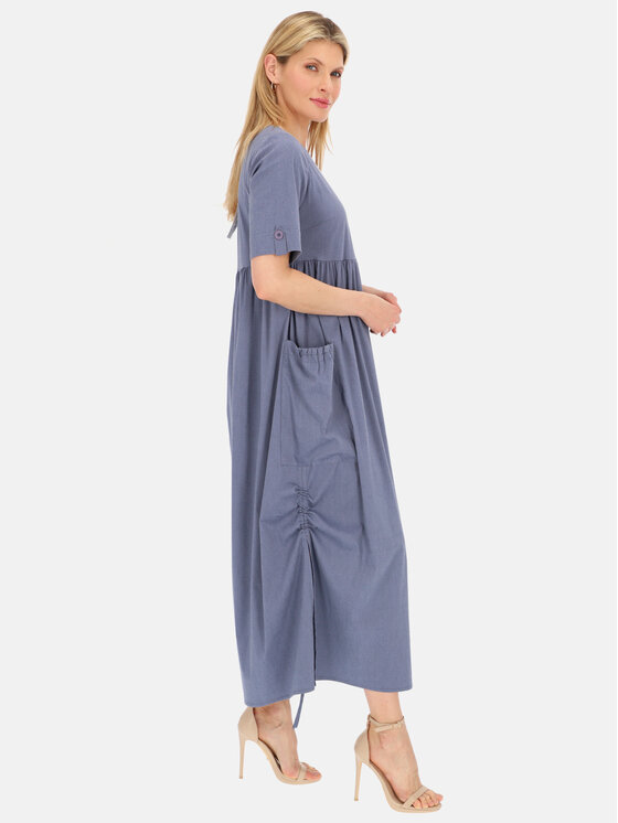 Potis & Verso Potis & Verso Sukienka letnia Moon Niebieski Relaxed Fit