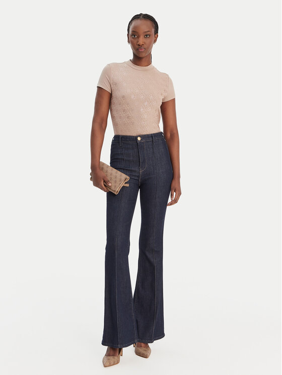 Guess Guess Тишърт W4BI26 J1314 Бежов Regular Fit