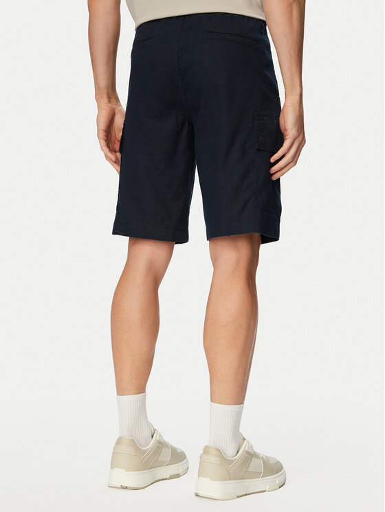 BOSS BOSS Шорти от плат Sisla 50559366 Тъмносин Relaxed Fit