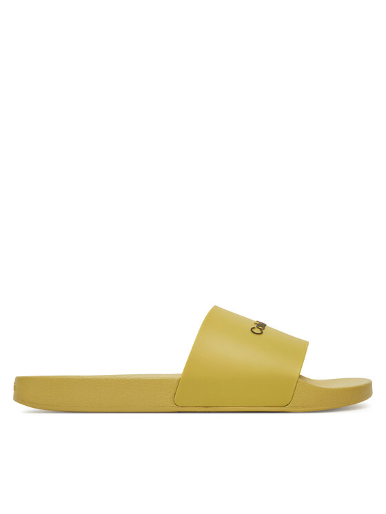 Férfi Papucs Calvin Klein, Méret: 45, Zöld, Pool Slide Rubber HM0HM00455