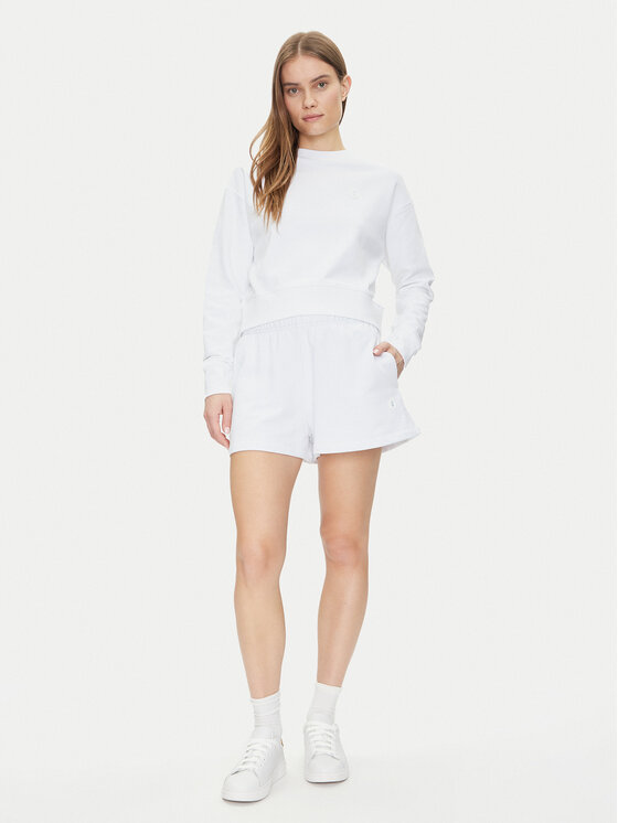 Save The Duck Save The Duck Majica dugih rukava DF1180W CLEE20 Bijela Relaxed Fit