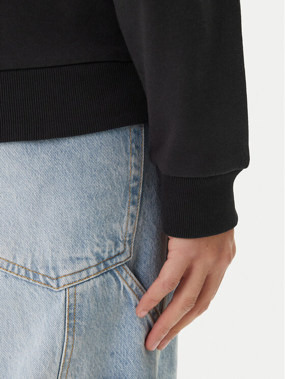 adidas adidas Світшот adicolor Trefoil KE0877 Чорний Loose Fit